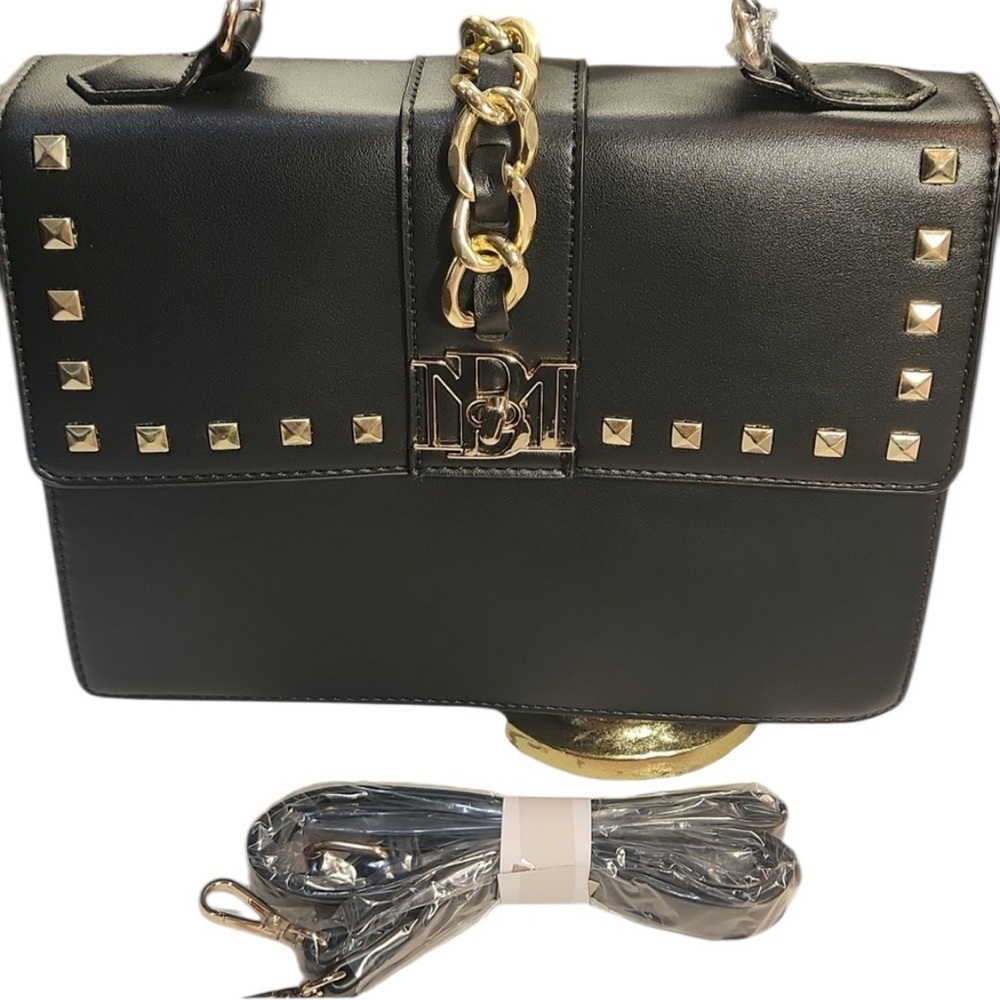 Badgley Mischka 2 way studded bag NWT